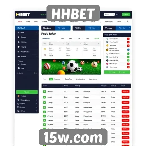 Interface de usuário do site HHBET é intuitiva
