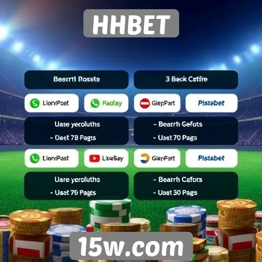 Métodos de pagamento disponíveis no HHBET
